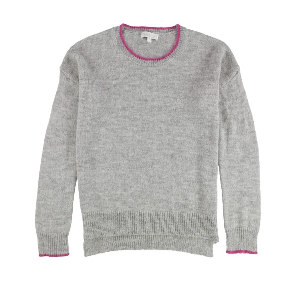 P.J. Salvage Womens Two Tone Split Hem Pullover Sweater, NWT